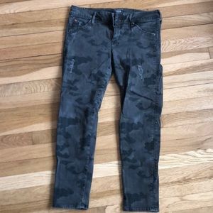 Hudson camo skinny jeans - size 12
